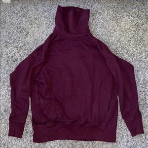 aerie turtle neck sweatshirt